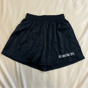 Vintage Retro Ocean Pacific OP Black Shorts Size Medium